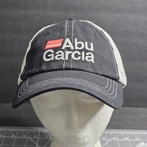 Abu Garcia Black and White Snapback Fishing Cap/Hat